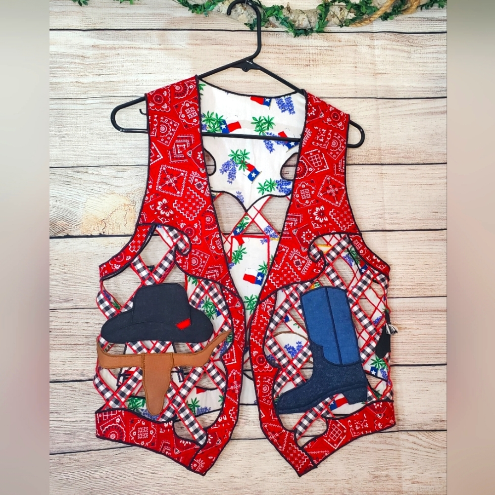 Vintage Western Handmade Vest